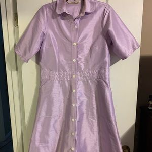 EShakti dupioni lavender dress. Stunning! Pockets!